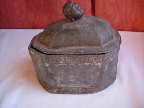 Lead snuff box c18th - snuff,