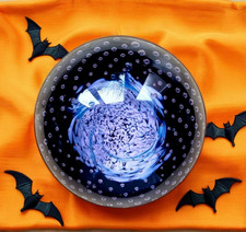 CAITHNESS PAPERWEIGHT CIIG Cauldron (AQUA) Innes Burns 1985 SCOTLAND VINTAGE VG+