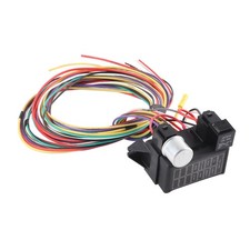Fuse Harness Kit 8 Circuit Wiring Accessory Fits Muscle Car Hot Rod Street Rat