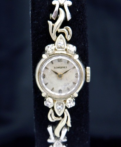 Longines solid 14k white gold - solid,