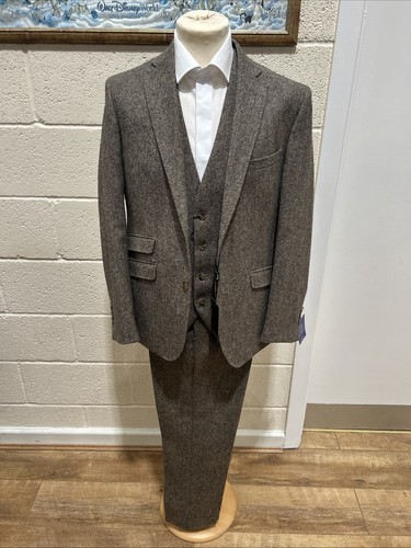 Brown tweed piece suit - brown, torre