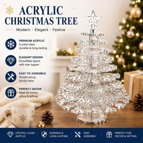 Crystal christmas trees - christmas,