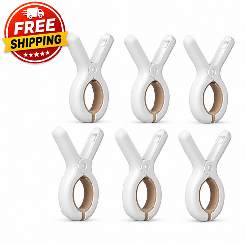 6pcs beach towel clips heavy - 6pcs,