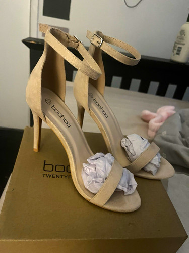 Boohoo beige faux - beige, suede