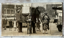 1938 Heanor Carnival 1st Prize Photo Postcard Jumbo Elephant Daniels Taylor RP