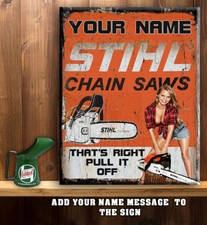 PERSONALISED  STIHL  CHAINSAW