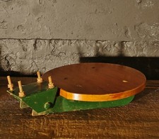 Bauhaus type Industrial wall mounted Tan Sad 1931 seat machinist lift operator