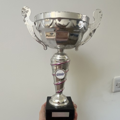 Football trophy cup - football, with