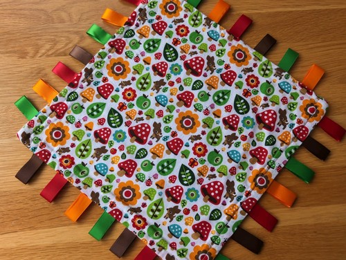 Woodland themed taggy blanket - taggy,