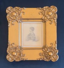 Beautiful Late Georgian/Early Victorian Miniature Drawing of A Young Lady C.1820