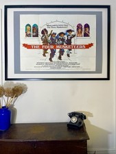 FOUR MUSKETEERS Vintage Original 1974 Movie Poster UK Quad 30x40 Raquel Welch