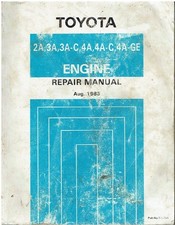 TOYOTA MR2 CELICA COROLLA '83-89 FACTORY 1.3 1.5 1.6 PETROL ENGINE REPAIR MANUAL