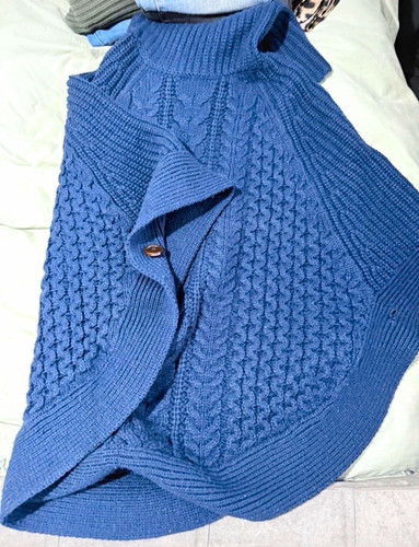 Joules blue cable knit - blue, cable-knit