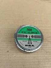 Vintage BSA Excalibur  .22 Cal Pellet Tin With  3/4 tin Pellets (5A126)
