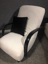 Vintage Art Deco Style Bentwood Banana Rocking Chair - Open arm Halabala style