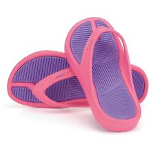 New Girls Kids Toe Post Slip On Summer Beach Sandals Mules Flip Flops