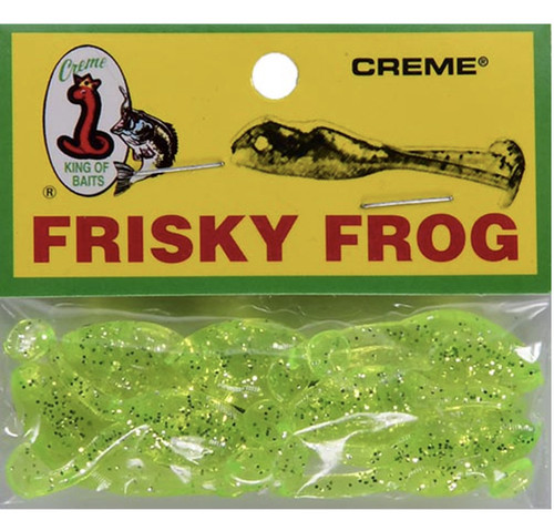 Creme lure frisky frog - creme,