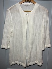 Jaeger Women's White Crinkled