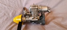 Vintage SC25 RC Nitro Engine, RC Glow Aeroplane Engine, RC Plane & Exhaust Lt4
