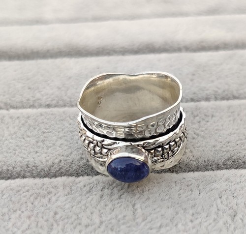 Tanzanite spinner ring 925 - tanzanite,