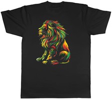 Rasta Lion Mens T-Shirt