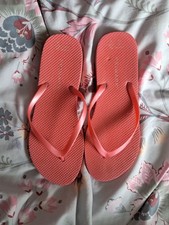 Primark Coral Flip Flops Size