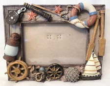 Nautical Seafarer Themed 3D Freestanding Photo Frame - 11.7cm x 8cm Window