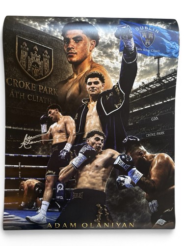Adam olaniyan signed 20x16 - adam,