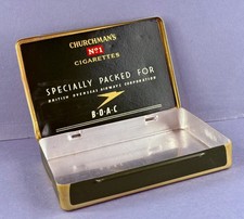 Boac airline cigarette - cigarette, tin