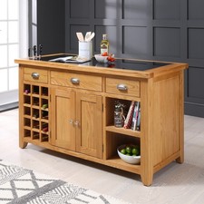 Cheshire kitchen island - island, oak