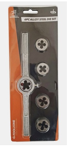 6pc metric die - 6pc, holder