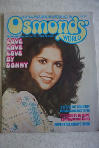 Osmonds world magazine issue - osmonds,