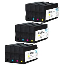12 Ink Cartridges (Set) for HP Officejet Pro 251dw, 8100e, 8600 Plus, 8615