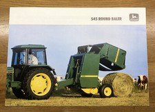 John Deere 546 Round Baler Sales Brochure Leaflet ..1985