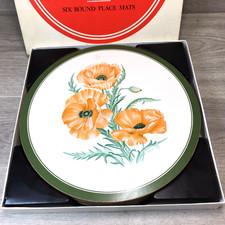 6 Vintage Pimpernel round