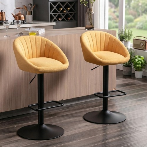 Contemporary yellow swivel bar - contemporary,