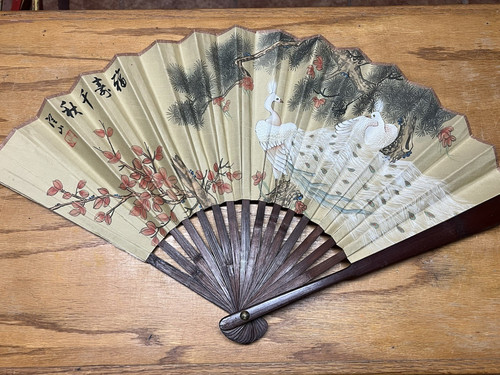 Large vintage painted - , japanese