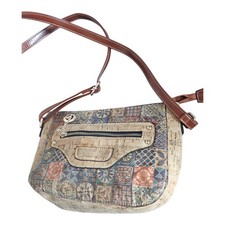 Pretty Portugal Cork Shoulder Bag Crossbody Handbag With Long Strap