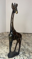 Hand Carved Wooden Giraffe