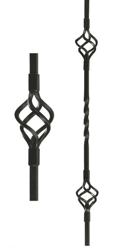 Blacksmith wrought iron - iron, double