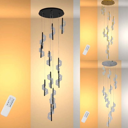 Led spiral modern staircase - led,