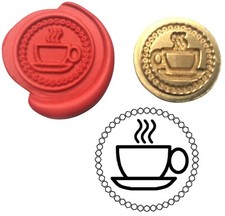 Wax stamp sealing starter set. Kit = Handle, Red Wax Stick & any one design coin