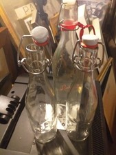 3 Swing top Glass Bottles..