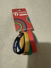 Coca Cola London 2012 Olympics Bracelets Wristbands Brand New