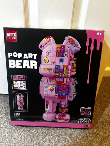 Block tech pop art bear - block,