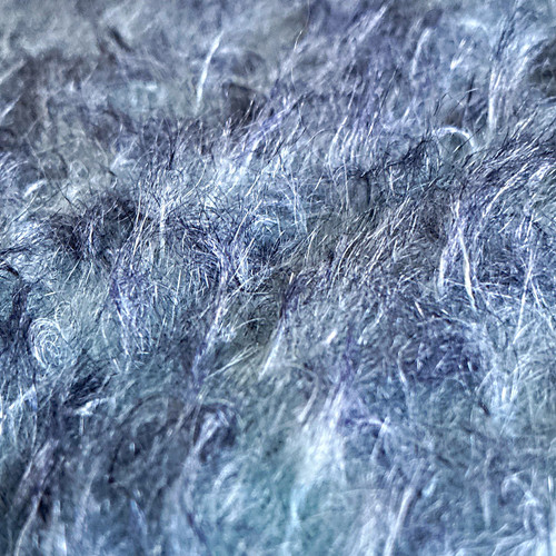 Blue tipped soft mohair fur - soft,