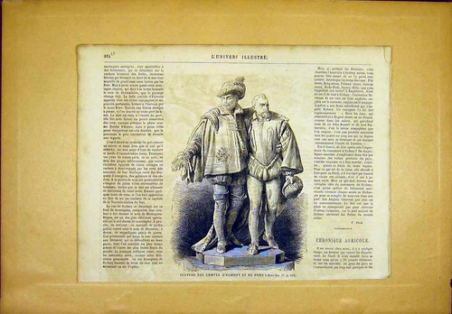 Original old antique print - original,