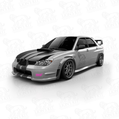 Front fender flares for subaru - front,