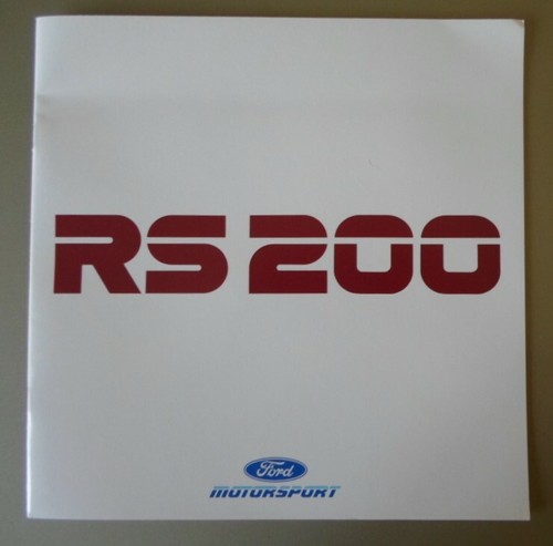 Ford rs200 orig 1987 mkt - rs200,