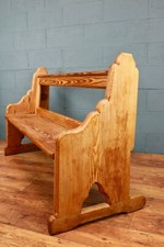 Antique Pitch Pine Church Pew